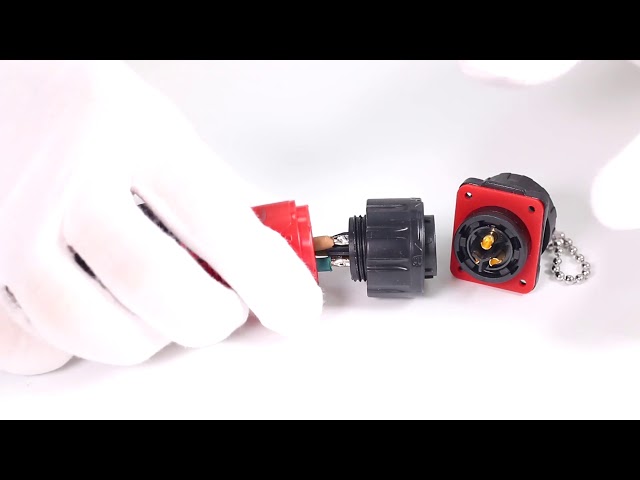 Energie 7 Pin-Kabel-Wasser-beständiger Stecker-Sockel für Inventar-Produkt-Kodierung